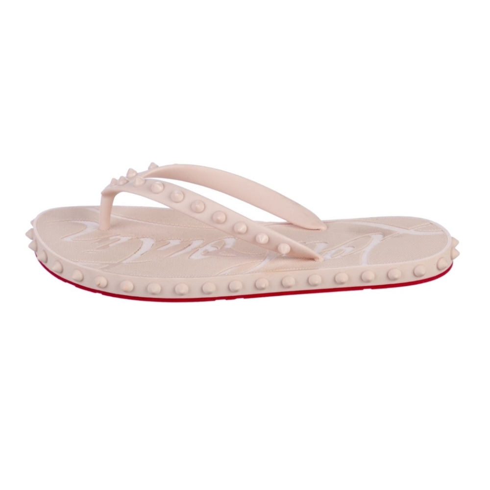 Christian Louboutin Beige Spike Sandals  Buy Now Price Is FIRM $425 - Picture 2 of 6